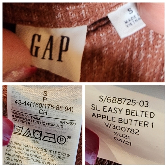 Gap pink ribbed knit sleeveless belted wideleg cropped jumpsuit. Size small. - Picture 4 of 15